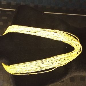 Jewelry Bocar Yellow beaded necklace